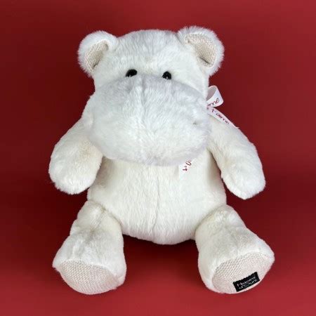 Peluche personnalisée je t aime Peluche hippopotame blanc Je t Aime