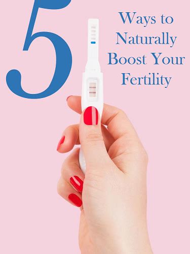 5 Ways To Boost Your Fertility