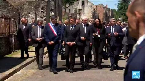 Emmanuel Macron Rend Hommage Aux Victimes D Oradour Sur Glane