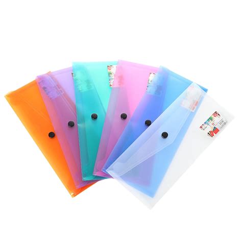 Pcs A Plastic Document Folder Clear Document Envelope Folder With