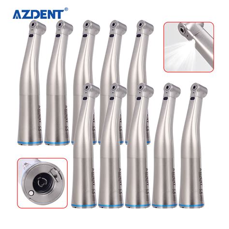 Azdent 1 1 Push Button Dental Handpiece Fiber Optic Contra Angle