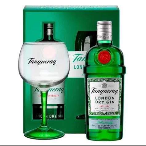 Kit Gin Tanqueray London Dry 750ml C 1 Taça De Vidro Shopee Brasil