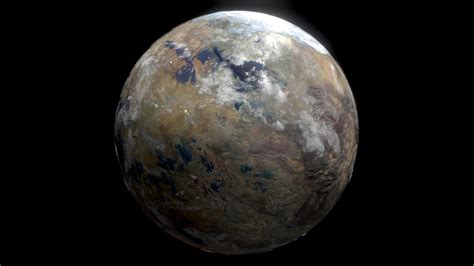 PBR Wasteland Planet 4 8K Textures Buy Royalty Free 3D Model By