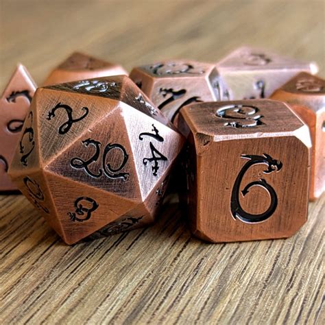 Copper Dragon Wyrmling Dice - Dice Dragons