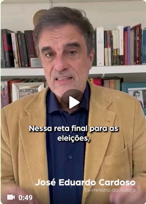 Ex Ministro Da Justiça Condena Fake News E Convoca Eleitores A Votar Em