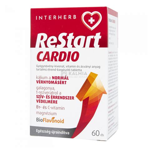 Interherb ReStart Cardio tabletta 60 db Online patika vásá