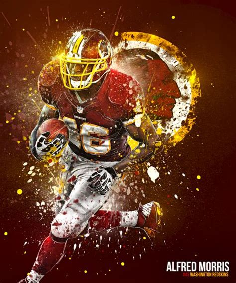 Alfred Morris Art Redskins Logo Redskins Fans Nfl Logo Redskins Gear