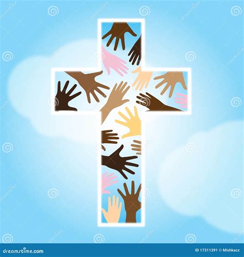 Christian Unity Cross Vector Illustration | CartoonDealer.com #18371414