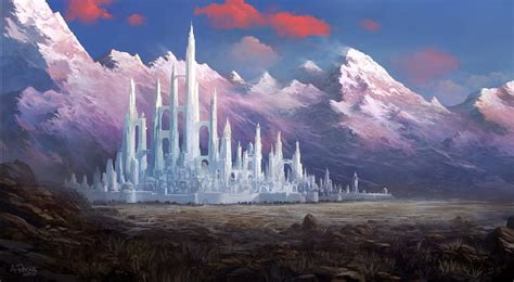 Minas Tirith Gondor Fantasy White City Capital Hd Wallpaper Peakpx