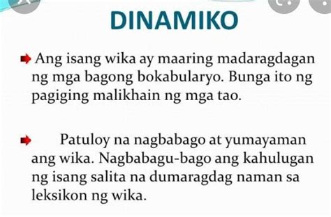 Ano Ang Kaholugan Ng Dinamiko Brainly Ph