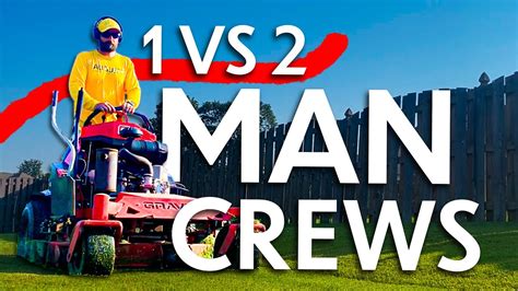 What Are The Pros Cons Of A Man Vs Man Mowing Crews In The Lawn