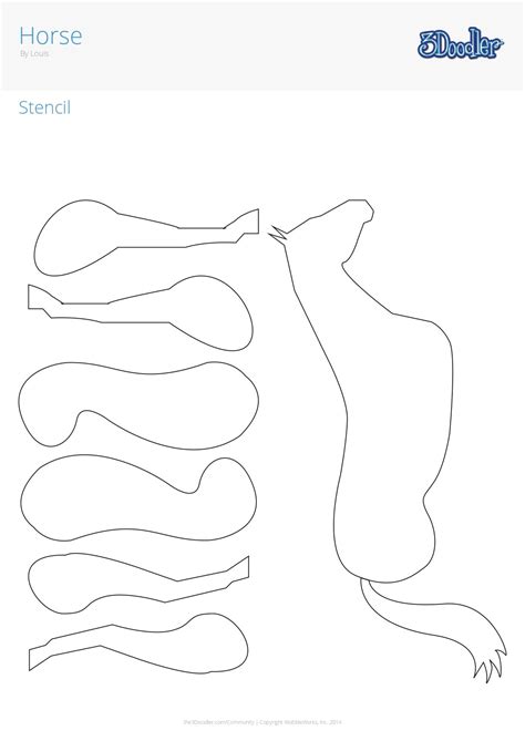 3d Pen Stencils Stencils For Kids Dog Template Templates Printable