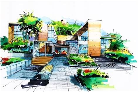 T Cnica De Apunte Con Marcadores Landscape Design Drawings