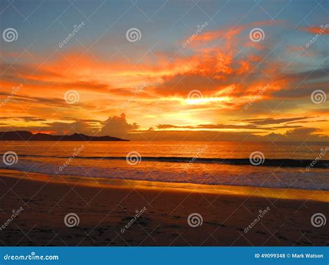 Sunset at Flamingo Beach Costa Rica Editorial Stock Photo - Image of ...