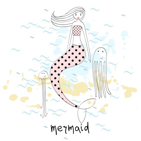 Premium Vector Vector Cute Mermaid