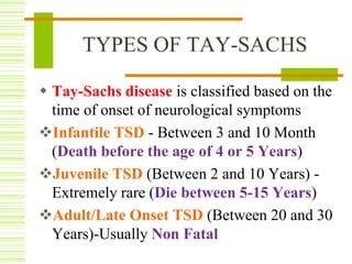 Tay Sachs Disease Ppt