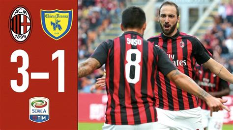 Highlights AC Milan 3 1 ChievoVerona Matchday 8 Serie A 2018 2019