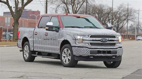 Ford F-150 Electric Pickup Truck Spotted In Swirly Camo