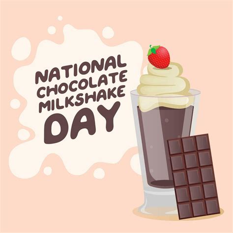 National Chocolate Milkshake Day Design Template Good For Celebration