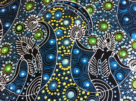 Australian Aboriginal Cotton Quilt Fabric By The Yard Mands Etsy Aboriginal Fabric