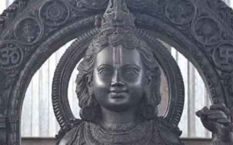 Face Reveal Ayodhya Temples Ram Lalla Idol Unveiled For The First Hot