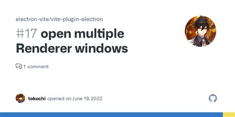 Open Multiple Renderer Windows Issue 17 Electron Vite Vite Plugin