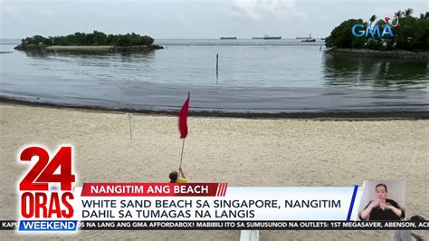 White Sand Beach Sa Singapore Nangitim Dahil Sa Tumagas Na Langis 24