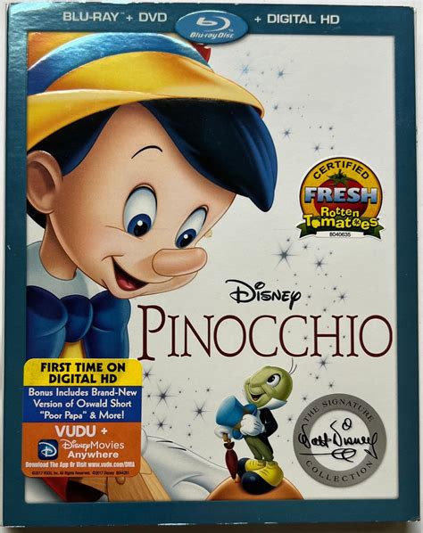 Pinocchio Signature Collection Blu Raydvd Etsy