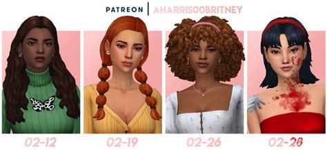 Kpop Sims 4 Cc Finds — Aharris00britney These Hairs Are Now Available