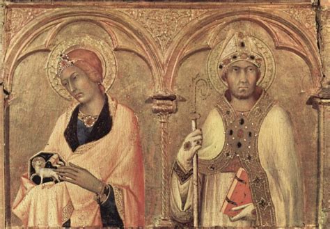 Simone Martini Polyptych Of Santa Caterina Pisa