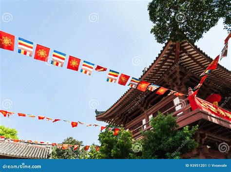 Flag Garlands in Guangxiao Temple in Guangzhou Editorial Photo - Image ...