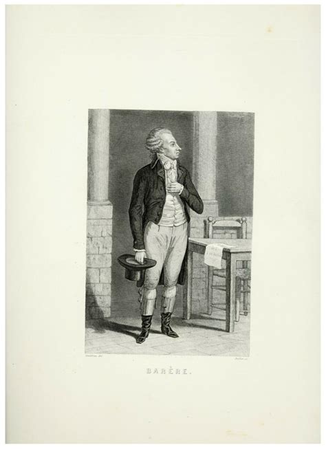 Gravure Portrait de personnage de la révolution française BARERE 1840