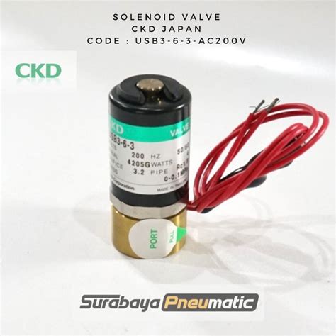 Jual Ckd Japan Usb Ac V Drat Solenoid Valve Pneumatic