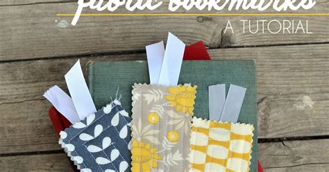 How to Make a Fabric Bookmarks Tutorial >> plus free printable for ...