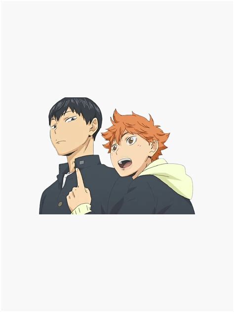 Kageyama And Hinata Stickers Sticker For Sale By Lovelysales