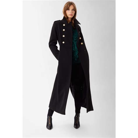 Long Military Black Coat James Lakeland Wolf And Badger