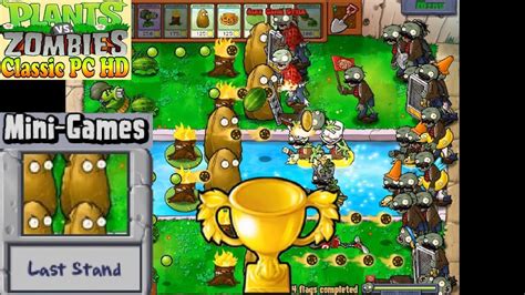 Plants Vs Zombies Last Stand Mini Games Classic Pc Hd Ep42