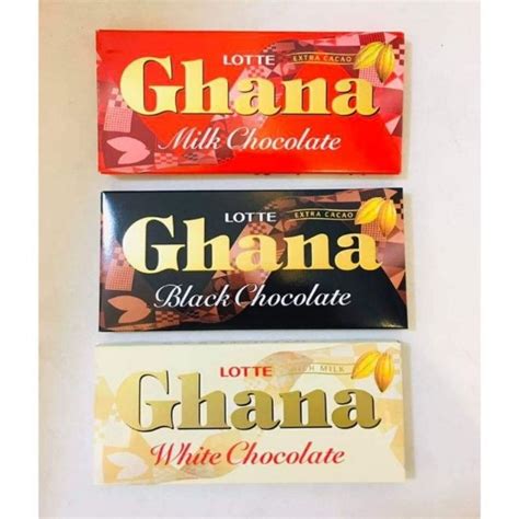 Lotte Ghana Roasted Milk Dark Chocolate Bars Candy Bar Chocolate Sweets