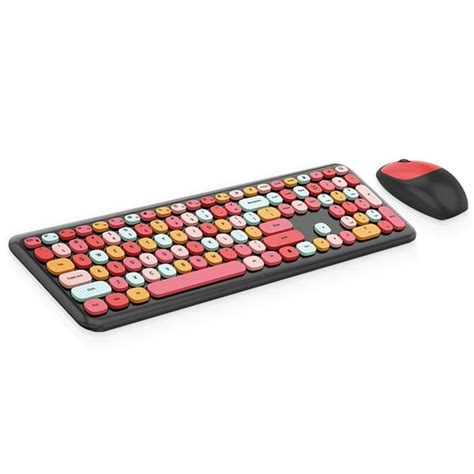 Mofii 666 Wireless Keyboard Mouse Combo 2 4g Colored Keyboard 110 Key Cute Keyboard Mouse Set