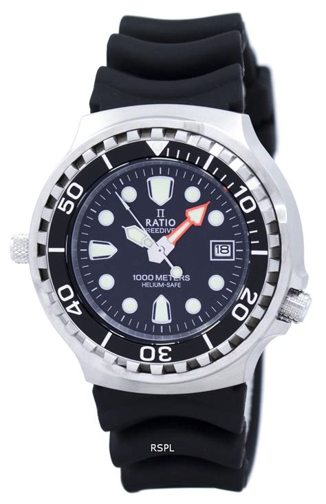 Купить Мужские часы Ratio FreeDiver Helium Safe 1000M с сапфировым ...