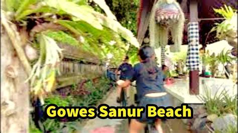 Naik Sepeda Di Pantai Sanur Bali Youtube