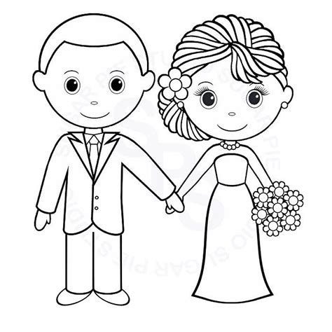 Coloriage Mari Et Mari E A Imprimer Gratuit Hochzeit Aktivit Ten