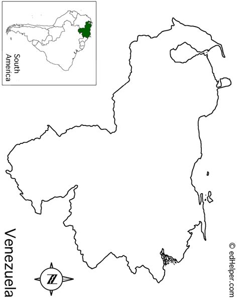 Venezuela Outline Map