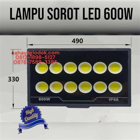 Jual Lampu SOROT LED 600W 120 Lm W Cahaya Glodok