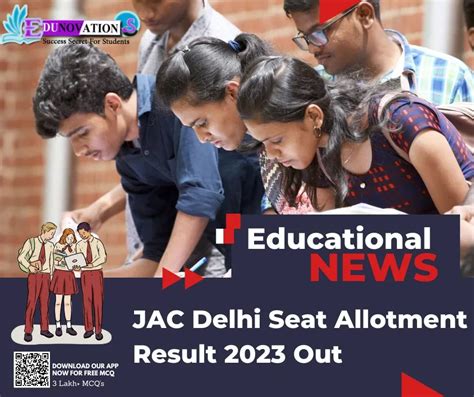 Jac Delhi Seat Allotment Result Out Edunovations