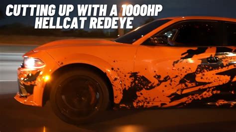 Cutting Up In Traffic With A 1000 Hp Hellcat Redeye Must See Youtube