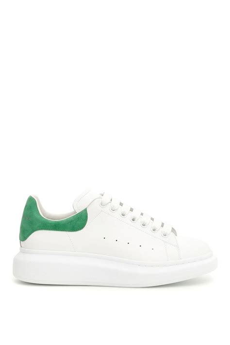 Alexander Mcqueen Mm Leather Platform Sneakers In White Modesens