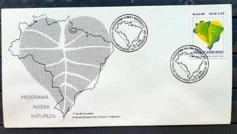 Envelope Fdc Programa Nossa Natureza Mapa Meio Ambiente Cbc Bsb