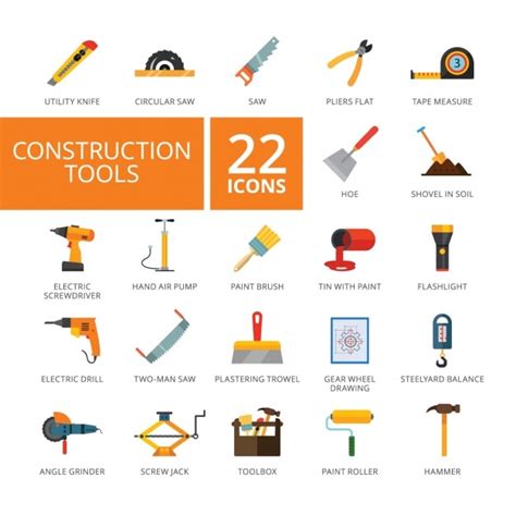 Construction Tools Vectors And Illustrations For Free Download