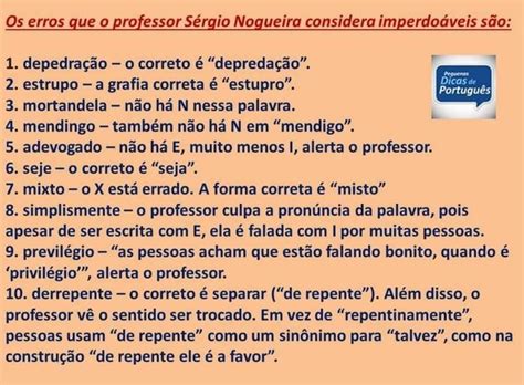 Pin de Fernanda Falleiro em dicas5 Imperdoável Depredação Palavra